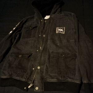 Vintage Fatal Jean Biker Jacket W/Hood